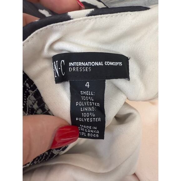 INTERNATIONAL CONCEPTS DRESSES sz 4
White black - Picture 7 of 11